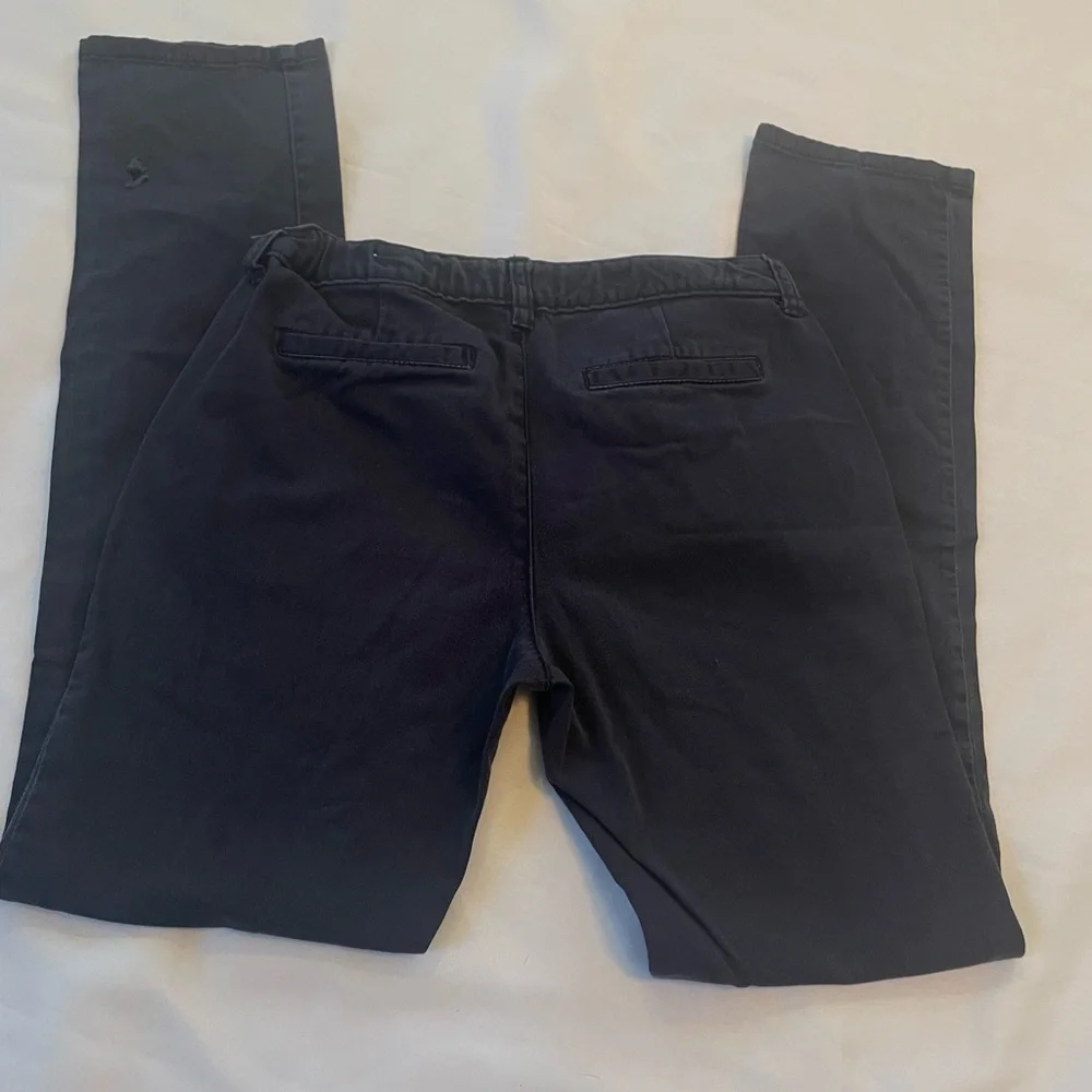 Old Navy Kids Dark Blue Pants, Adjustable Waist, Faux‎ Back Pockets, Size 14